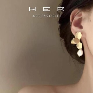 (Mới) Hàng thiết kế cao cấp Bông tai nữ chuôi bạc 925 Her Accessories phụ kiện nữ sang trọng - BT152