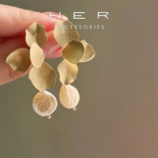 (Mới) Hàng thiết kế cao cấp Bông tai nữ chuôi bạc 925 Her Accessories phụ kiện nữ sang trọng - BT152
