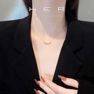 Dây chuyền titan cao cấp bi tròn hottrend Her Accessories trang sức nữ sang trọng cá tính - VC142