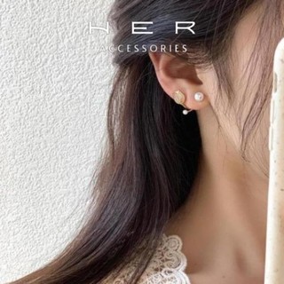 Khuyên tai nữ chuôi bạc 925 Her Accessories hoa tuylip phụ kiện nữ thanh lịch, tinh tế - BT130