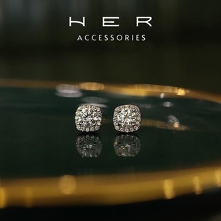 Khuyên tai nữ bạc s925 nụ đá Her Accessories phong cách Hàn Quốc phụ kiện thời trang nữ nhỏ xinh hot trend - BT115