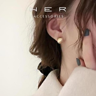 Khuyên tai nữ mạ vàng 18K kiểu dáng basic Her Accessories phụ kiện nữ tính, sang chảnh - BT70