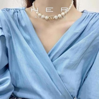 (HOT) Vòng cổ nữ ngọc trai nhân tạo hãng Đì O Her Accessories phụ kiện nữ thanh lịch, sang trọng - VC133.