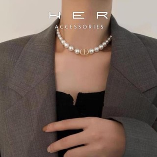 (HOT) Vòng cổ nữ ngọc trai nhân tạo hãng Đì O Her Accessories phụ kiện nữ thanh lịch, sang trọng - VC133.