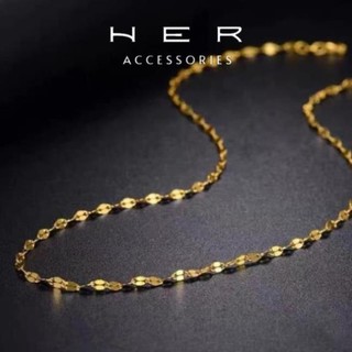 (Không hoen gỉ) Dây chuyền titan cao cấp trơn hottrend Her Accessories trang sức nữ sang trọng - VC140