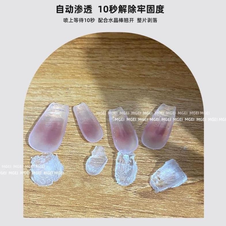 Chai xịt tháo móng úp,móng giả, nước tháo móng úp, nước tan keo