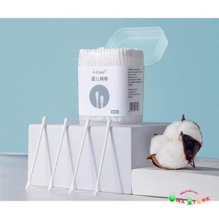 TĂM BÔNG VCOOL LÕI GIẤY HỘP 200 CHIẾC