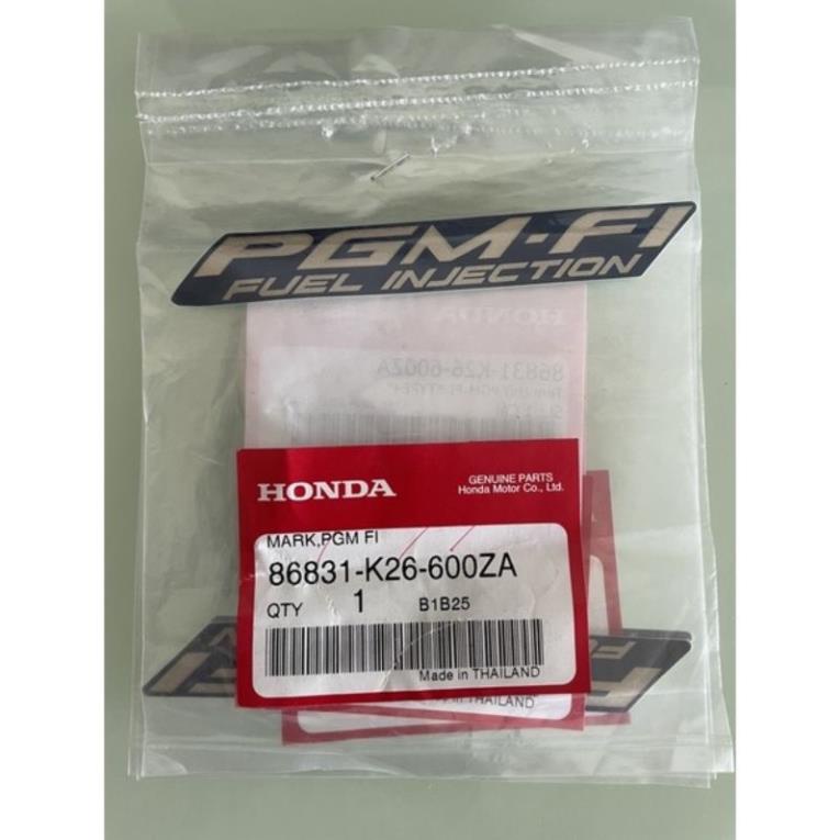 Tem chữ PGM-Fi Future/ 1 bên Zin chính hãng Honda cao cấp(1cm*7,5cm)