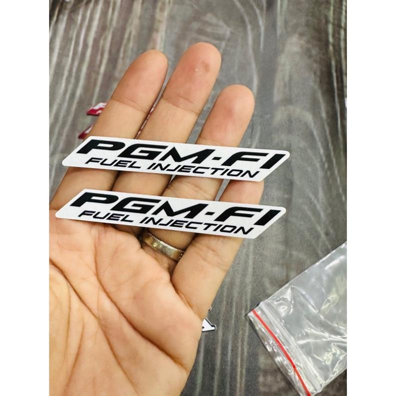 Tem chữ PGM-Fi Future/ 1 bên Zin chính hãng Honda cao cấp(1cm*7,5cm)
