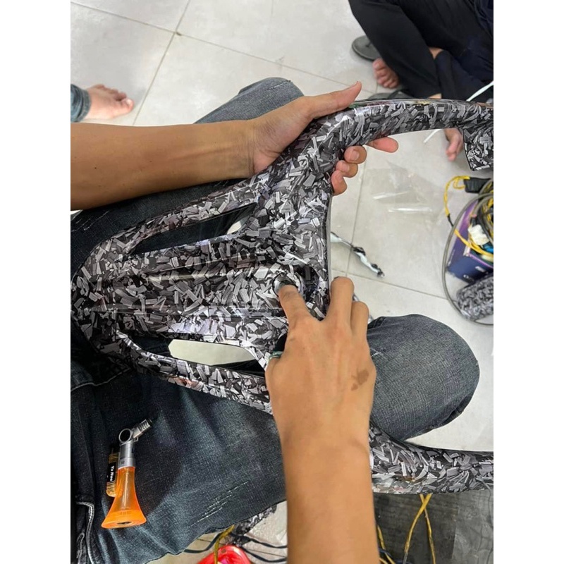 Decal Carbon Forged cao cấp 30cm*50cm