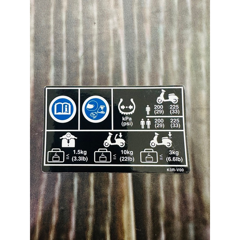 Tem thông số SH 150i Hàng Zin