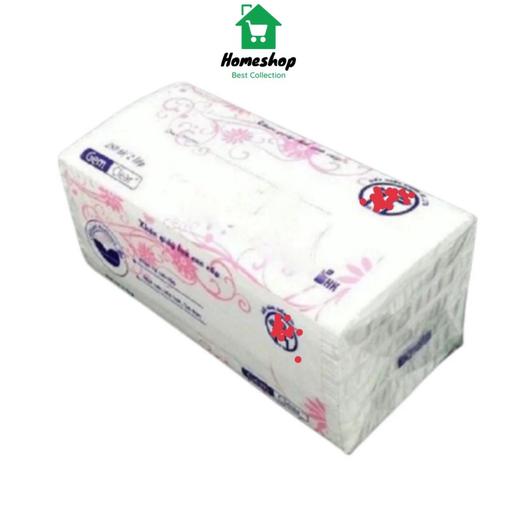 PVN58906 Giấy ăn lụa, giấy rút 3 lớp gói 300 tờ | Shopee Việt Nam