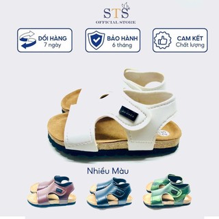 Giày Sandal Trẻ Em, Dép đế trấu quai dán cao cấp êm ái cho bé mã STK10