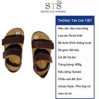 Giày Sandal Trẻ Em Dép ,Bioline đế trấu quai dán cao cấp êm ái cho bé mã STK07
