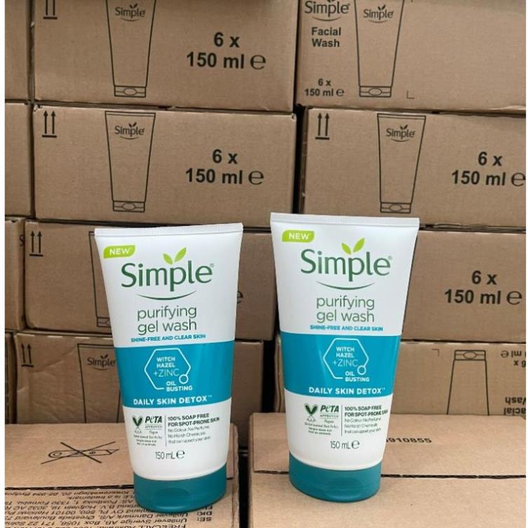 Sữa Rửa Mặt Simple  - Mẫu Mới Dịu nhẹ Sạch Sâu, Lành Tính, Cân Bằng pH - HANA