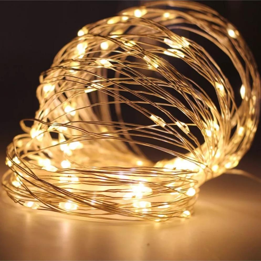 Đèn led có sẵn pin, đèn nháy đom đóm chạy bằng pin trang trí tháp oản, mẹt tết, bó hoa, tiểu cảnh...