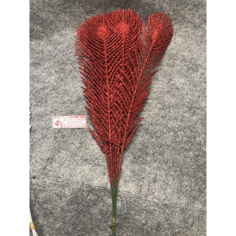 Sỉ lông công dài 40cm làm oản tài lộc,giỏ quà tết