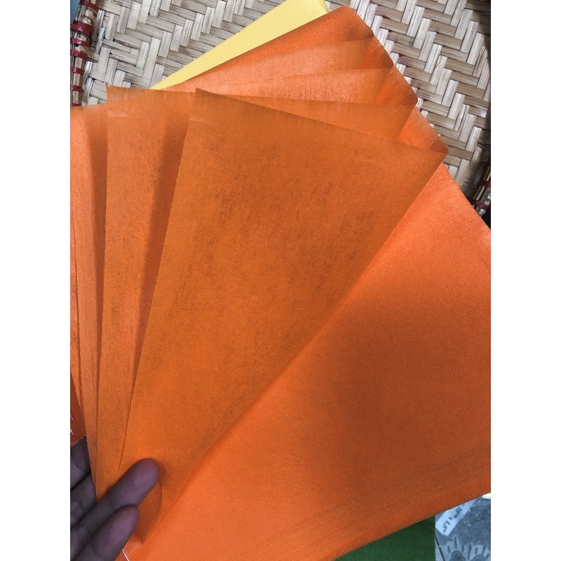 Giấy MẾCH LỤA gói hoa, ( mếch trơn) làm oản tài lộc khổ 60*60cm đủ màu