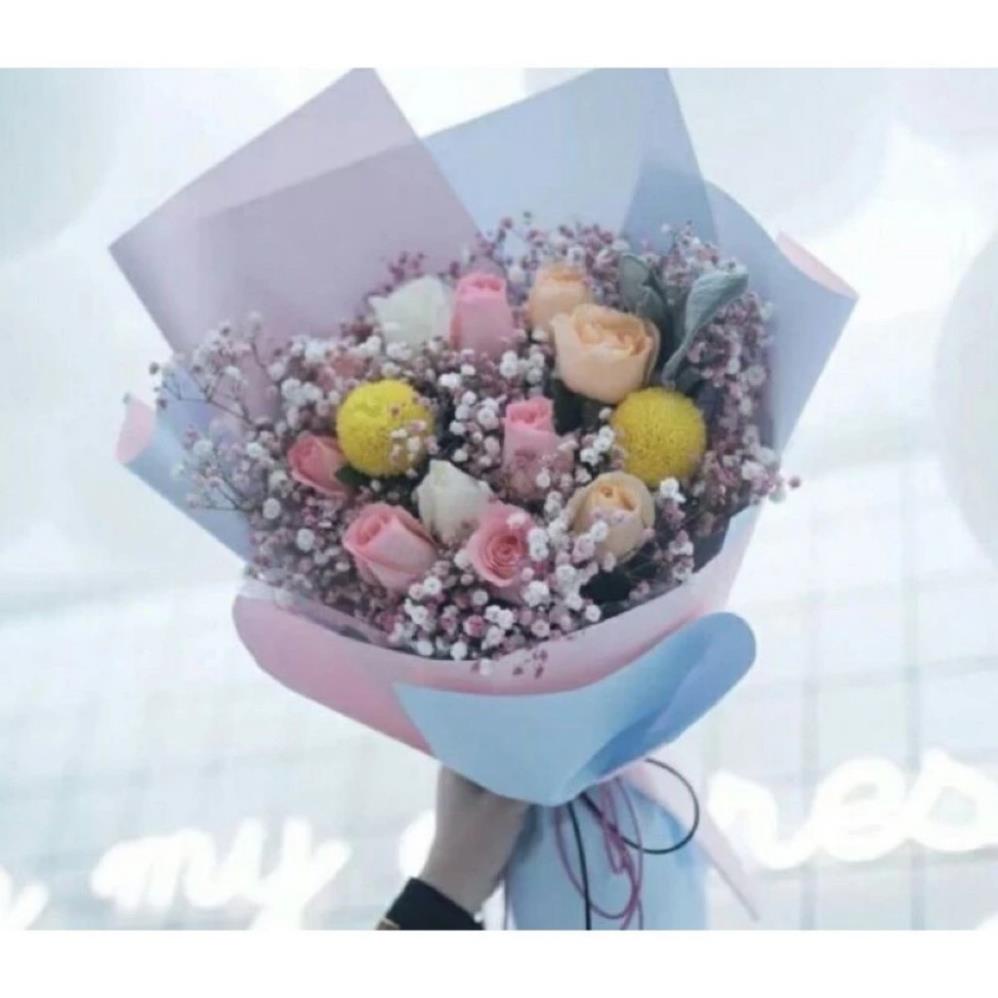 20 tờ giấy gói hoa mika 2 mặt, loại đẹp,dày dặn,gói hoa.......