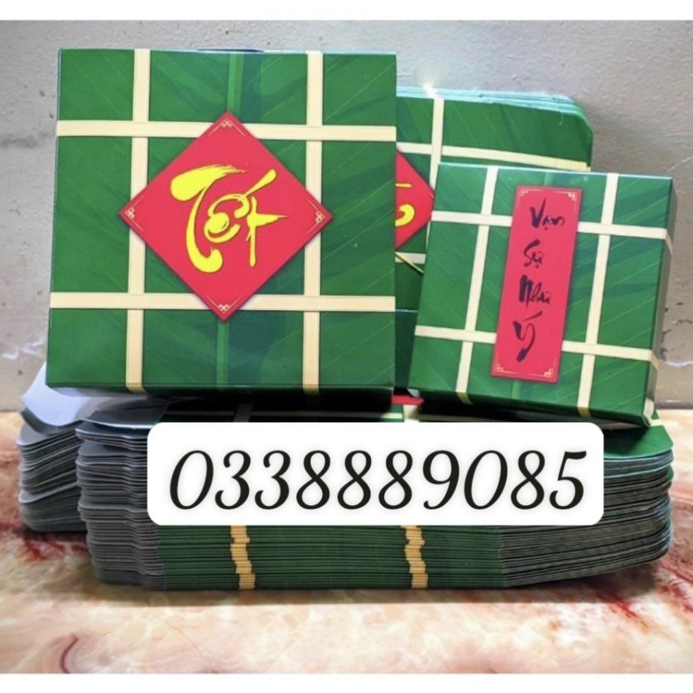 Sỉ mô hình bánh Chưng ,bánh Tét , Dưa Hấu bằng hộp Giấy gấp-trang trí Tết