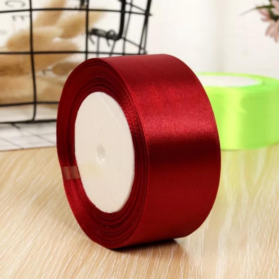 Cuộn duy băng vải lụa satin bản 4cm dài 22m