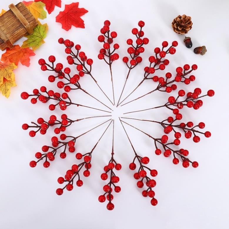 3 Cành Đào Đông 20cm gồm 12 quả (loại 1) trang trí nhà cửa sang trọng, sung túc