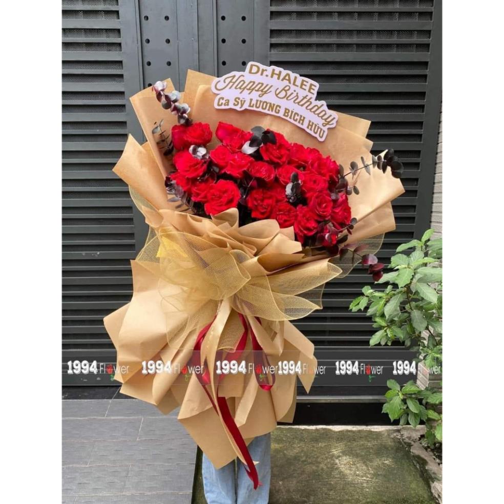 . 20 tờ giấy xi măng trơn gói hoa cực chảnh khổ 51x72cm