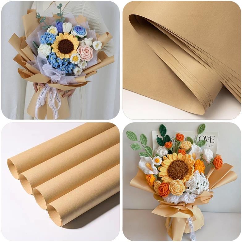 Tập 20 tờ giấy báo/giấy xi măng gói hoa,bọc vở,bọc quà khổ 50*70cm