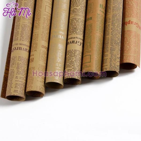 Tập 20 tờ giấy báo/giấy xi măng gói hoa,bọc vở,bọc quà khổ 50*70cm