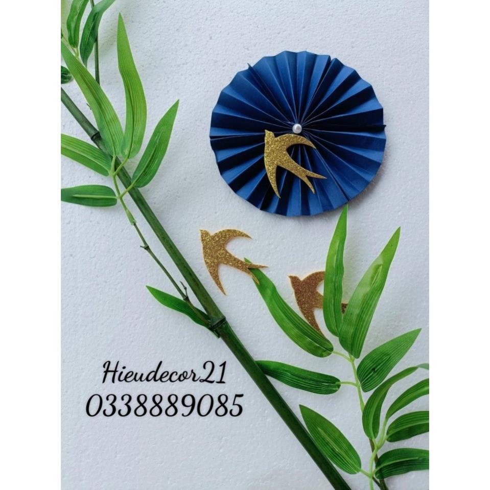 COMBO 5 chim én xốp dẻo kim tuyến (khoảng 10cm ) trang trí đẹp