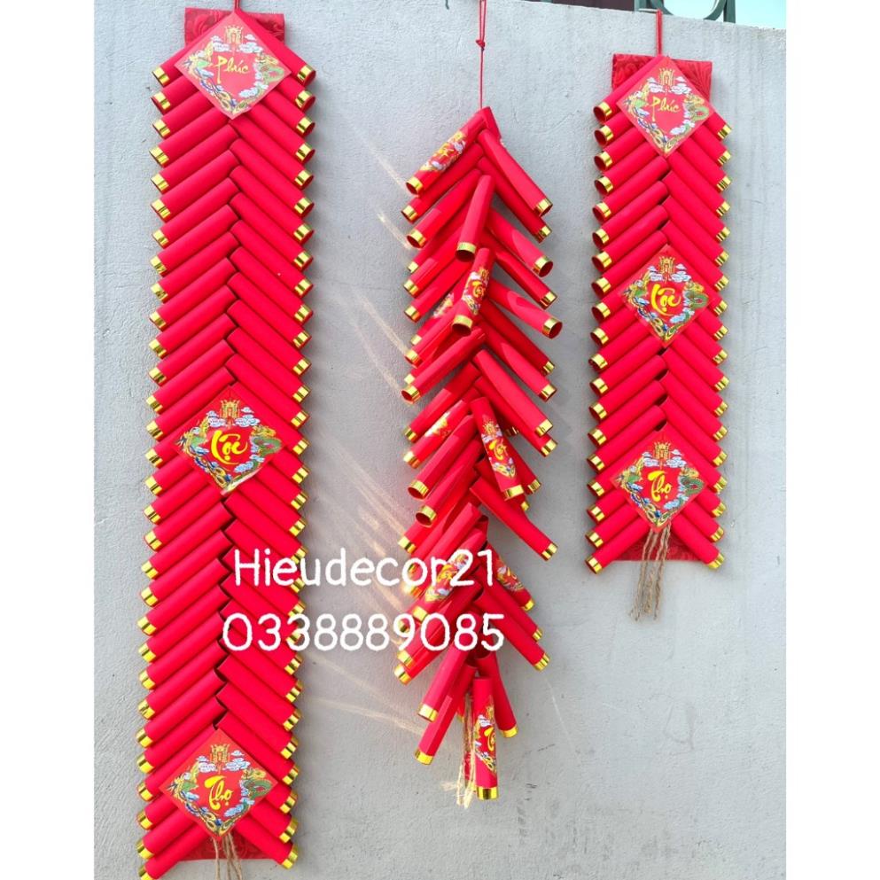 Mô hình dây pháo giả handmade trang trí tết, trang trí nhà, trường mầm non, tiểu học, quán cà phê, chụp ảnh  siêu ưng