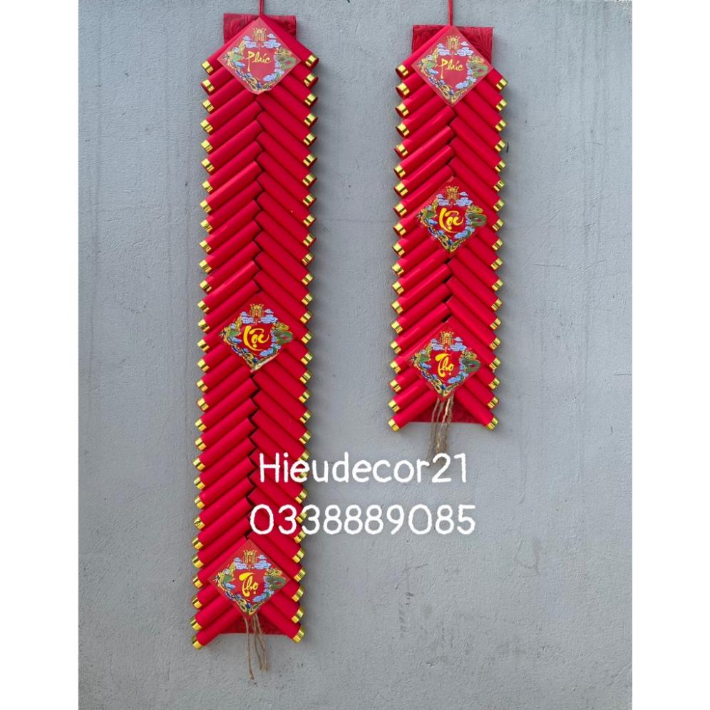 Mô hình dây pháo giả handmade trang trí tết, trang trí nhà, trường mầm non, tiểu học, quán cà phê, chụp ảnh  siêu ưng