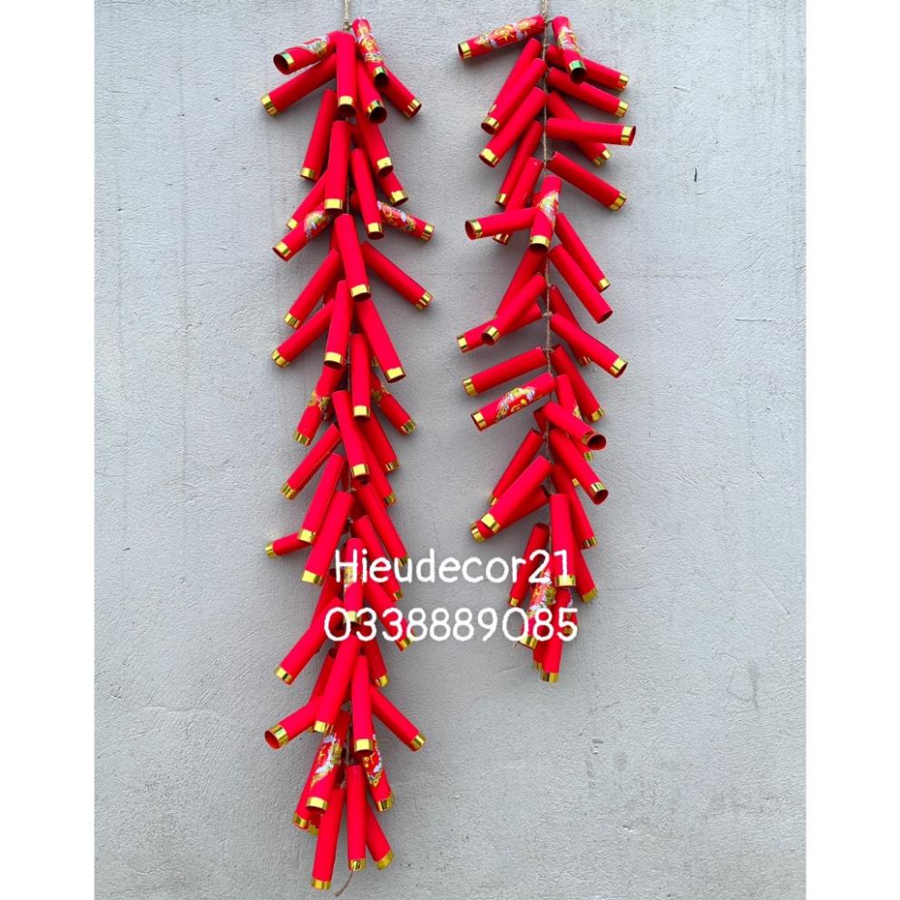 Mô hình dây pháo giả handmade trang trí tết, trang trí nhà, trường mầm non, tiểu học, quán cà phê, chụp ảnh  siêu ưng