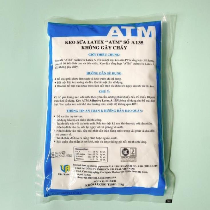 Keo sữa ATM Latex loại 1kg-làm Slime,dán tường,làm đồ hanmade