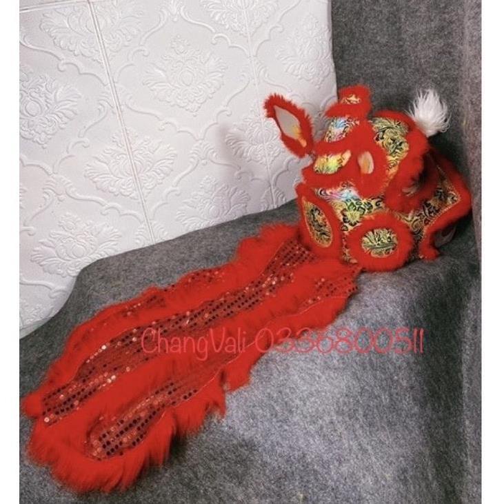 . Đầu Lân sư tử Vân gấm cao cấp,nghệ nhân bồi tay thủ công,có đen leb,trang trí Trung Thu