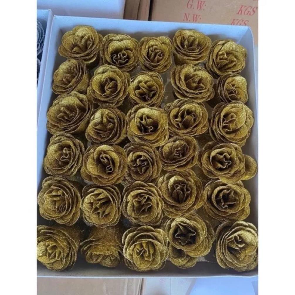 Sỉ 30 đầu bông HOA NHŨ kim tuyến siêu đẹp.