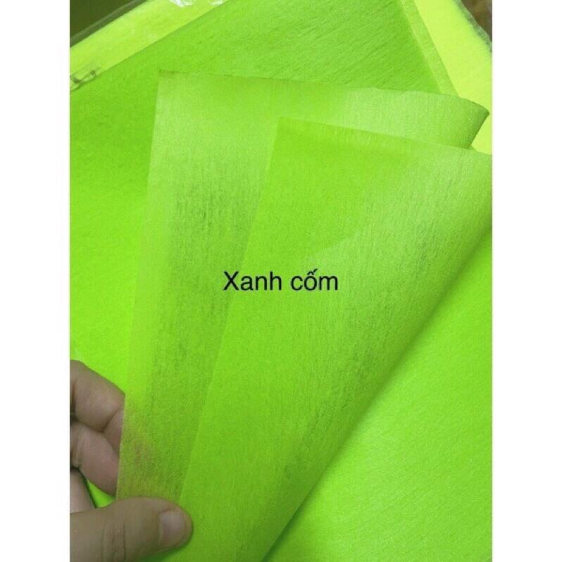 Tập 50 tờ giấy mếch lụa gói hoa khổ 60*60cm làm hoa và trang trí