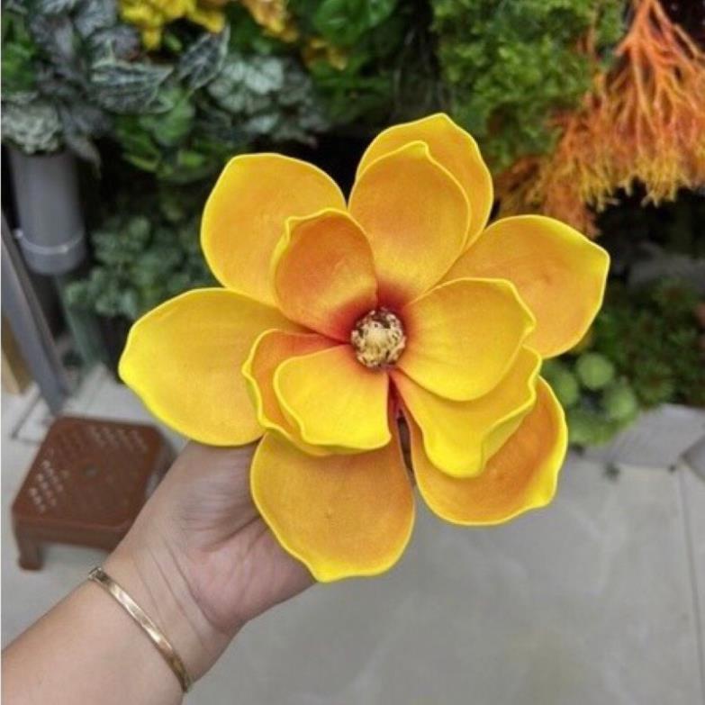Hoa giả - Bông hoa Mộc lan trang trí tết, nhà cửa,tháp oản, bánh siêu đẹp ạ