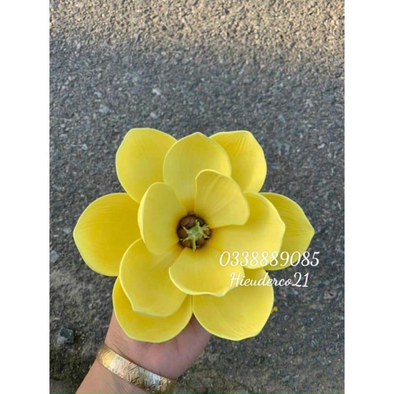 Hoa giả - Bông hoa Mộc lan trang trí tết, nhà cửa,tháp oản, bánh siêu đẹp ạ