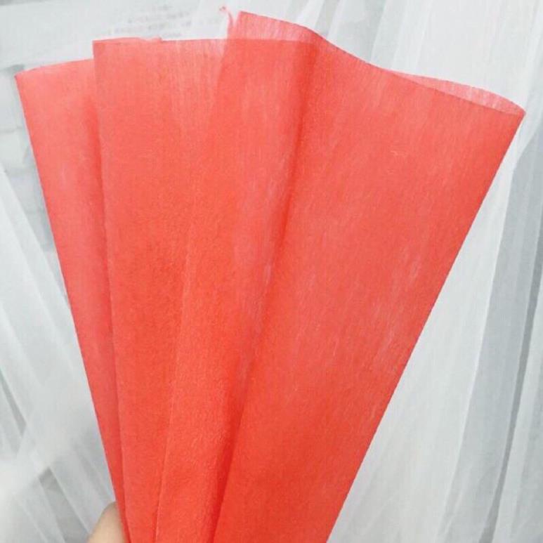 Giấy mếch lụa gói hoa, làm oản tài lộc khổ 60*60cm đủ màu, hàng đẹp và sẵn kho