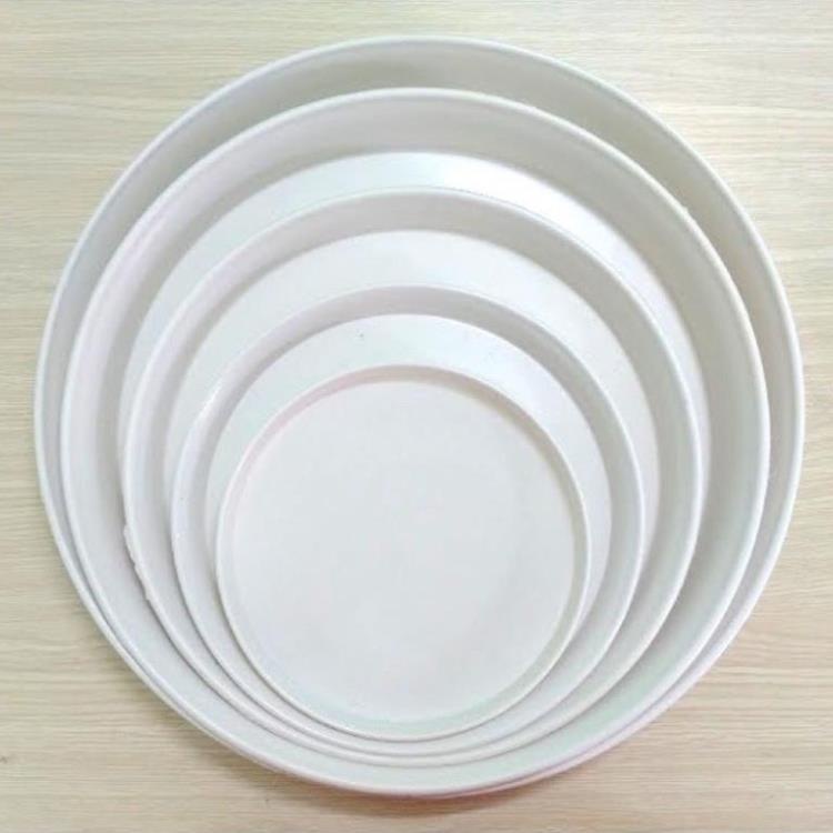 Đĩa lót chậu, đĩa đựng thức ăn cho thú cưng bằng nhựa size từ 10-45cm