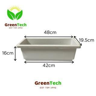 Chậu Nhựa Dài Thông Minh Size 48x20x16cm - chậu nhựa hình chữ nhật trồng cây,hoa nhiều màu