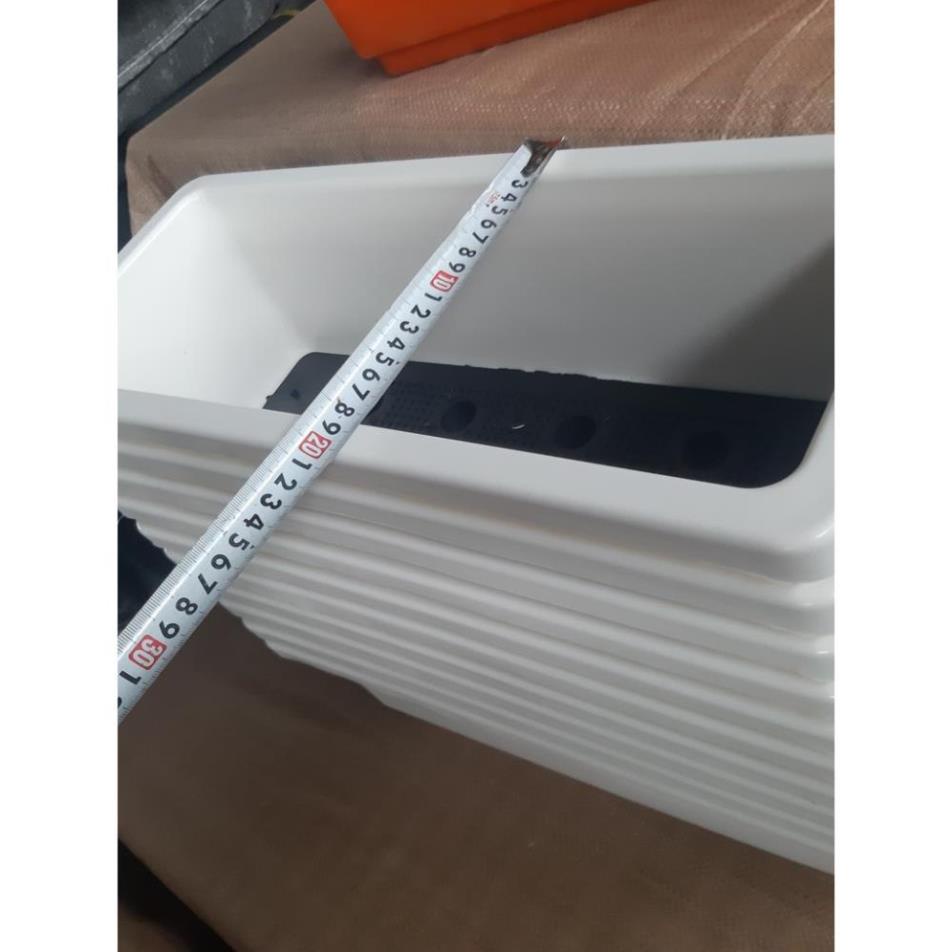 Chậu Nhựa Dài Thông Minh Size 48x20x16cm - chậu nhựa hình chữ nhật trồng cây,hoa nhiều màu