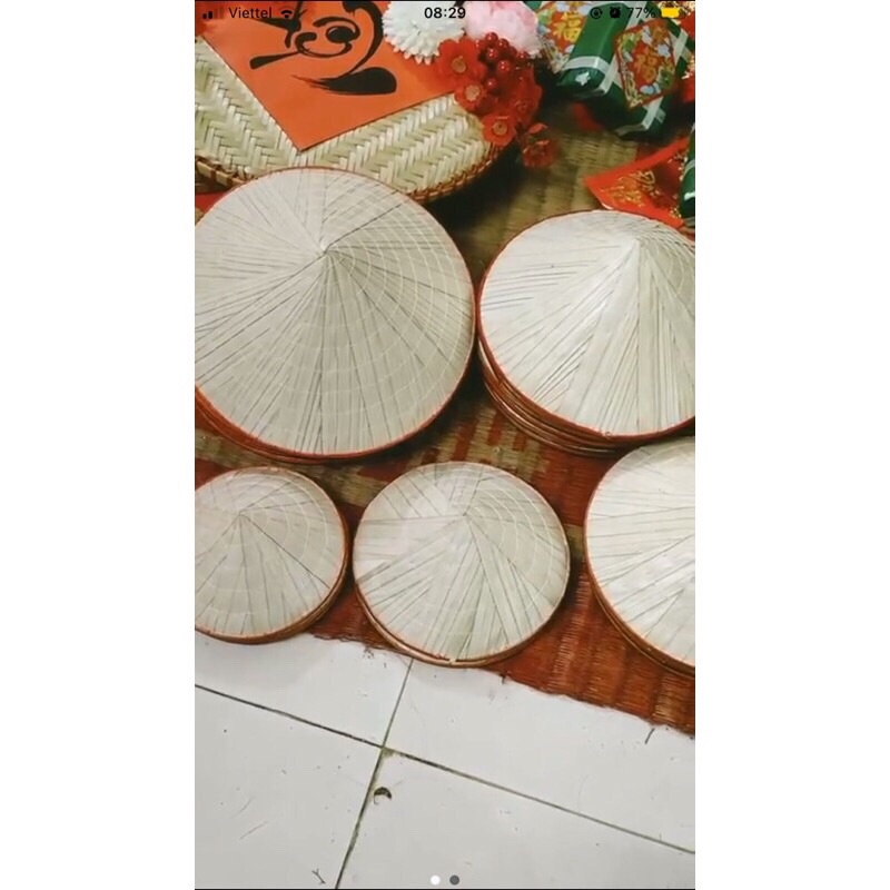 Nón lá nhỏ đủ các size dùng trang trí siêu đẹp