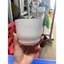 Chậu nhựa tròn giả sứ trắng kèm đĩa trồng cây cảnh mini, sen đá, sương rồng kèm hàng dày đẹp (Tròn sứ trơn)
