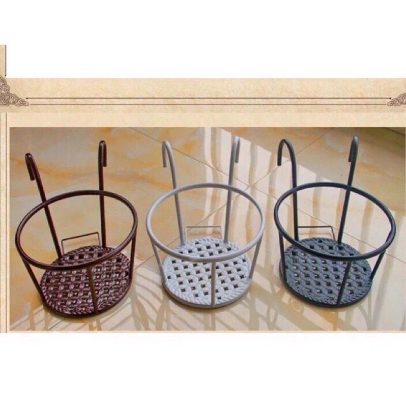 Giỏ Sắt Tròn Treo Chậu Hoa Ban Công Hàng Loại 1 ( Hàng Loại 1),hàng đẹp và sẵn kho