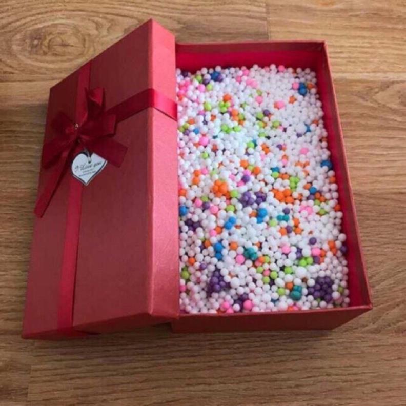 1kg Hạt xốp mix màu bỏ hộp quà,làm smile,trang trí,xốp màu cực nhiều