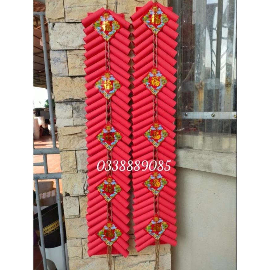 Mô hình dây pháo giả handmade trang trí tết siêu ưng