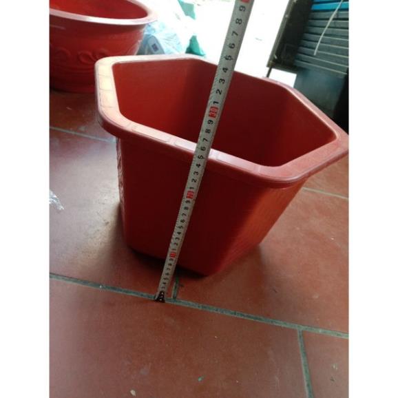 Chậu lục giác FA 350, Fa380, Fa450, FA480 màu đỏ gạch đủ size