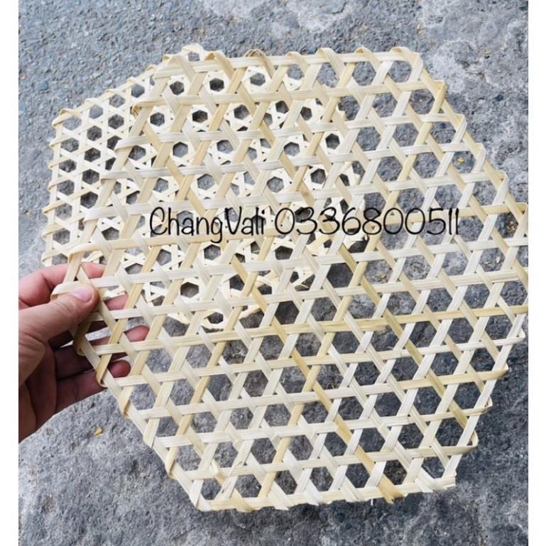 Vỉ tre, phên tre hình lục giác trang trí tết, decor nhà cửa siêu đẹp